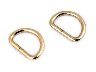 Metall-D-Ring 20 mm Breite Rosegold